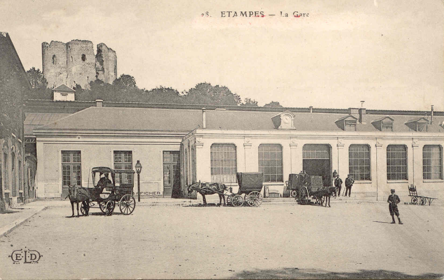 Ernest Le Deley: Etampes, La Gare (1908)