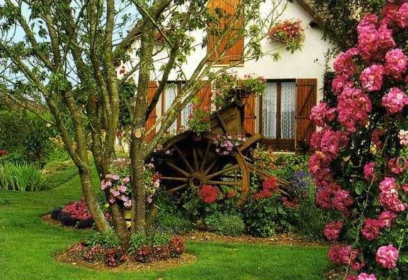 Jardin à Sainville en 2001